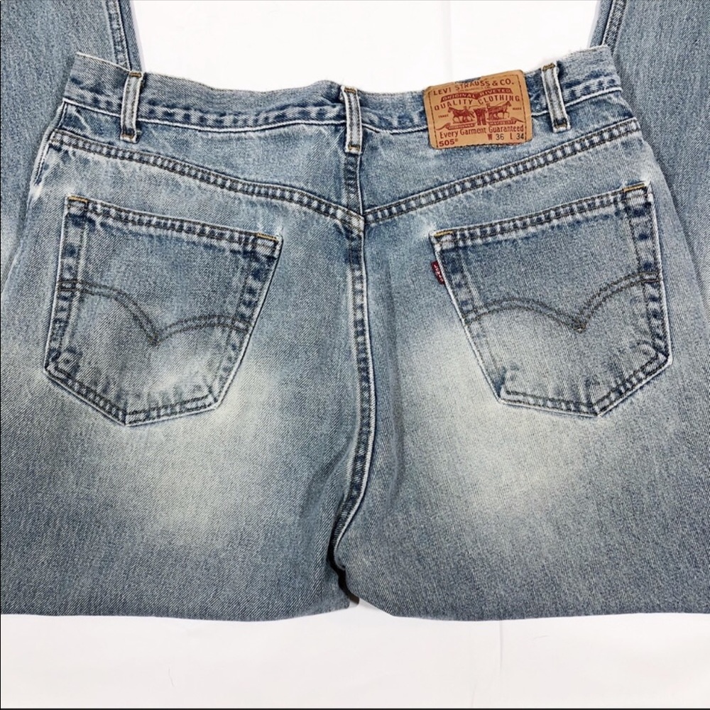 Levis 505 High Rise Jeans 36x34 - vintage 90s